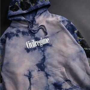 CIVIL REGIME PLUM MARBLE ROSE HOODIE